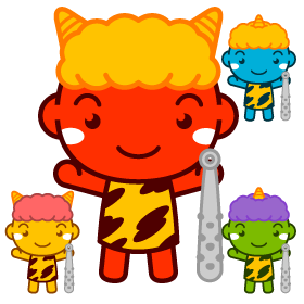 かわいいオニのイラスト