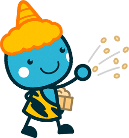 豆をまく青鬼イラスト