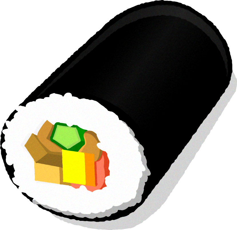 恵方巻きイラスト/1本