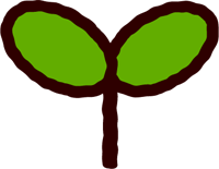 花の芽のイラスト