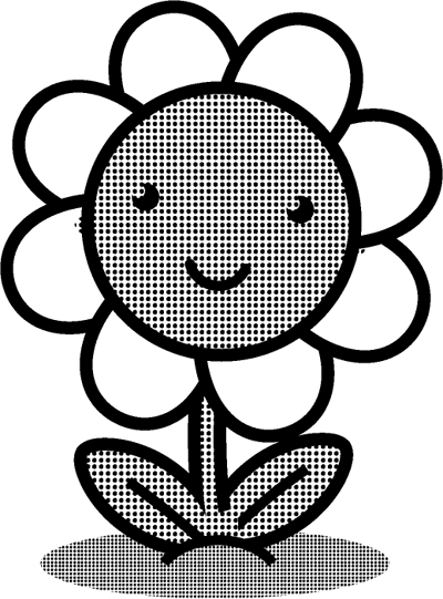 かわいい花のイラスト