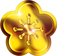 梅の花イラスト/金ピカ