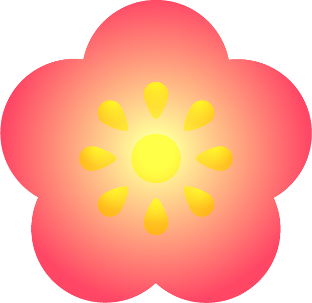 梅の花イラスト/柔らか