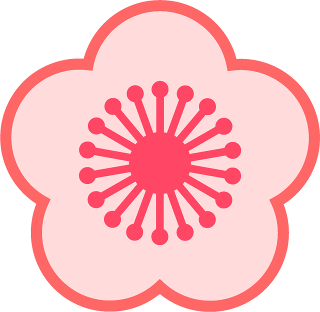 梅の花イラスト/シンプル