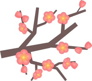 梅の枝イラスト/短い