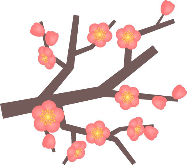 梅の枝イラスト/短い