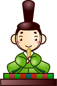 お内裏様イラスト/台座付