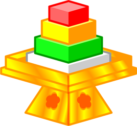 >菱餅イラスト/台座