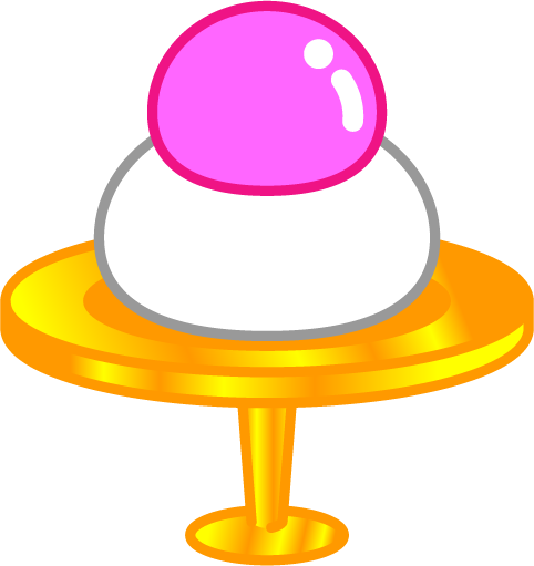 飾り餅イラスト/台座