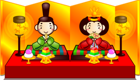 ひな祭りのイラスト/人形