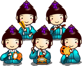 五人囃子イラスト