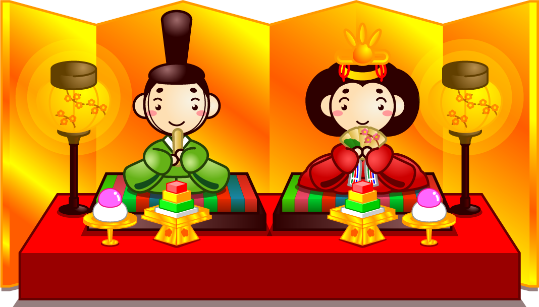 ひな祭りのイラスト/人形