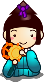 五人囃子イラスト/小鼓大鼓