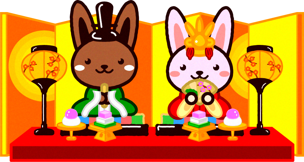 雛祭りイラスト/ウサギ