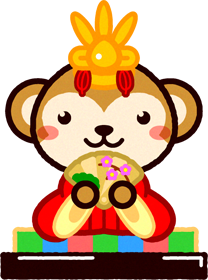 ひな祭りイラスト/4段飾り