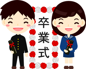 笑っているチューリップのイラスト/赤