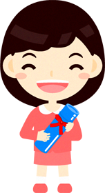 卒業証書を持つ女の子イラスト