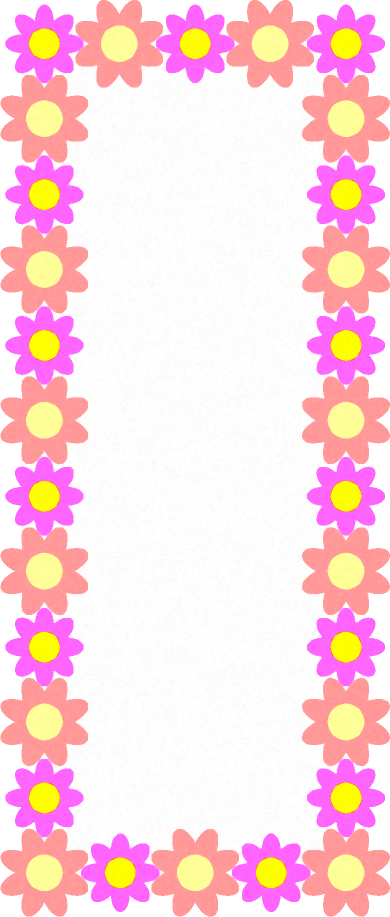 花飾りイラスト/無地