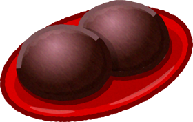 ぼたもちイラスト/こしあん