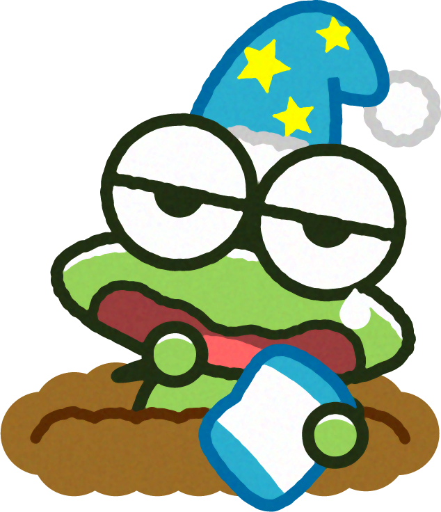 冬眠から目覚めたカエルのイラスト