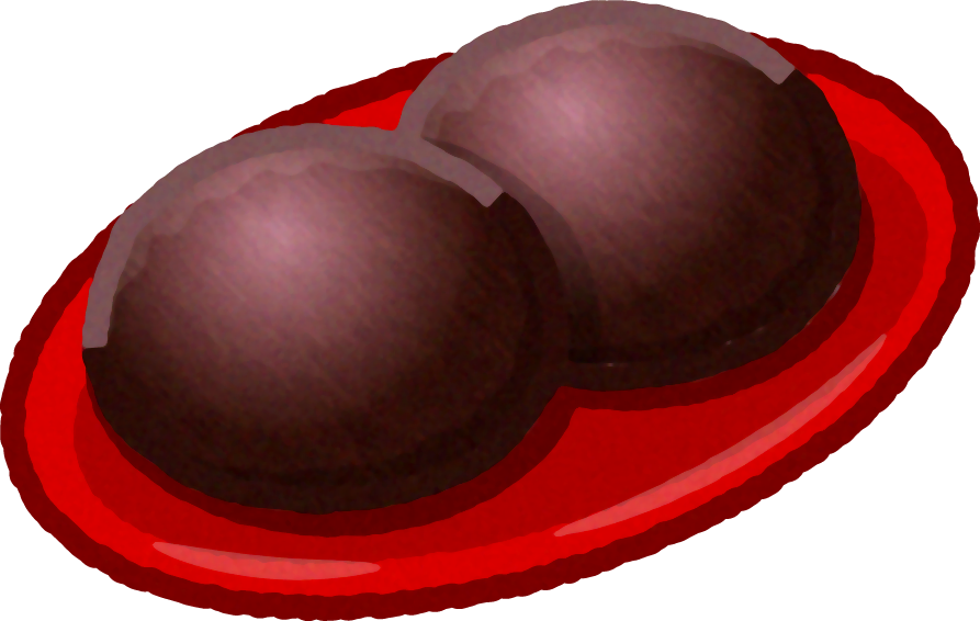 ぼたもちイラスト/こしあん