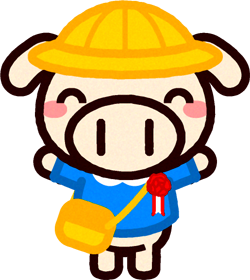 入園式のイラスト/ブタ