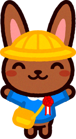 入園式のイラスト/野ウサギ