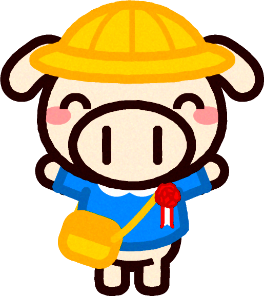 入園式のイラスト/ブタ