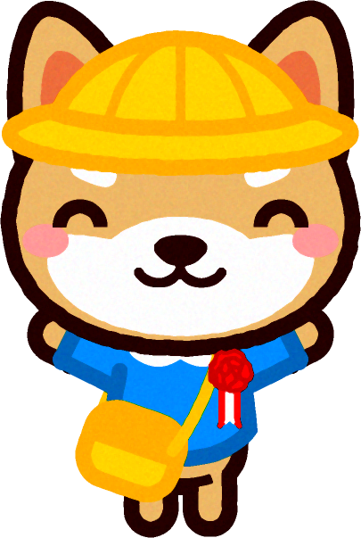 入園式のイラスト/柴犬