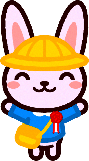 入園式のイラスト/ウサギ