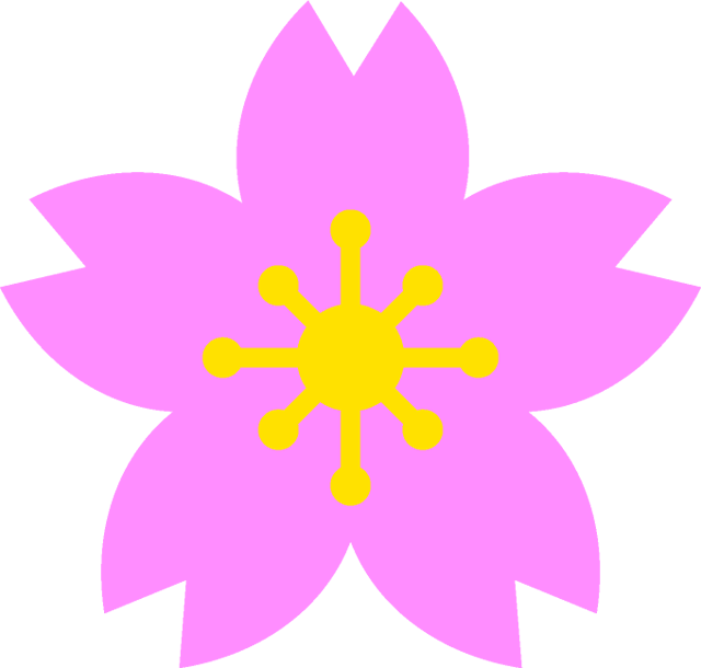 桜の花イラスト/2色