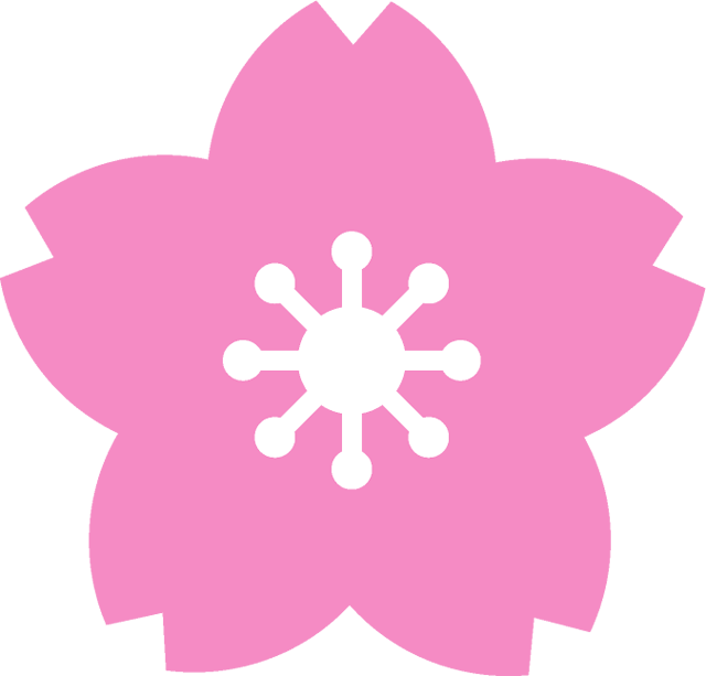 桜の花イラスト/1色