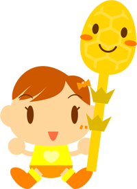 ツクシを持つ子供イラスト/女の子2