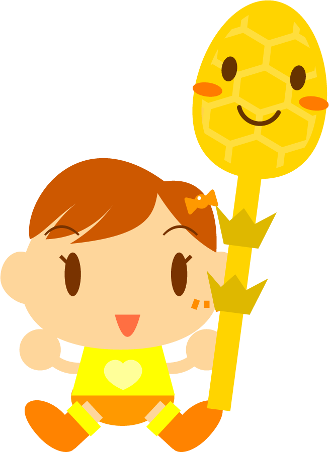 ツクシを持つ子供イラスト/女の子2