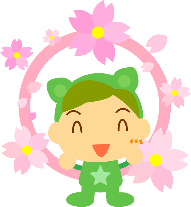 桜の花と子供イラスト/男の子4