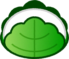 柏餅イラスト/白