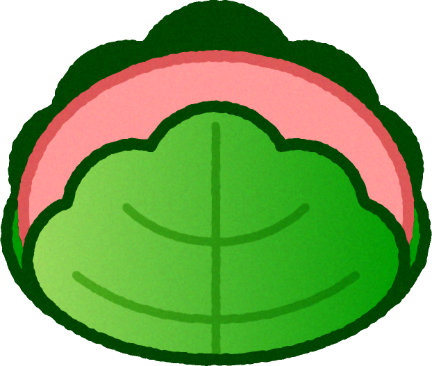 柏餅イラスト/ピンク
