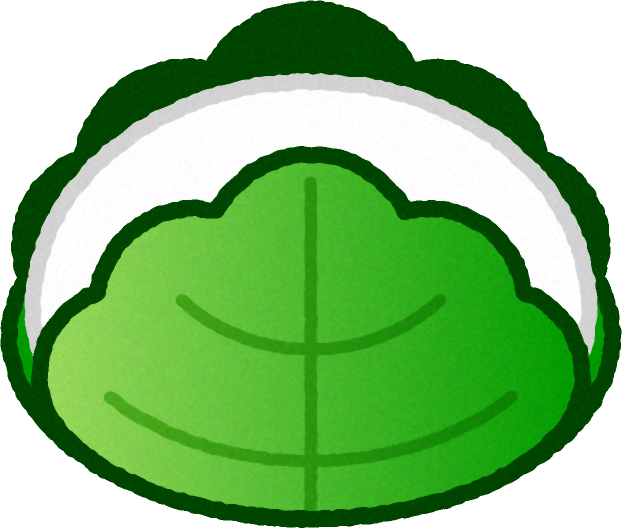 柏餅イラスト/白