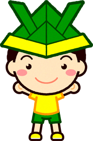 紙のカブトをかぶった男の子イラスト