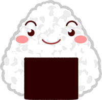 三角おにぎりサンのイラスト