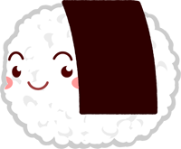 俵型おにぎりサンのイラスト