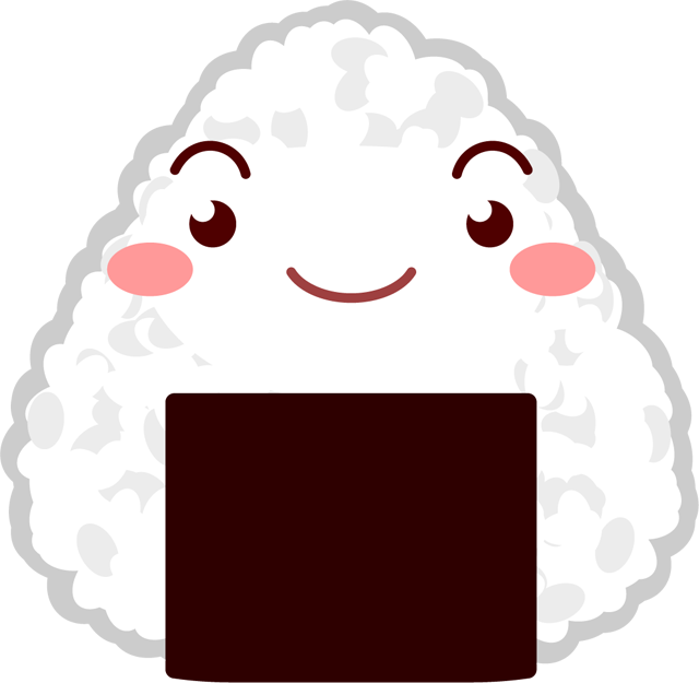 三角おにぎりサンのイラスト
