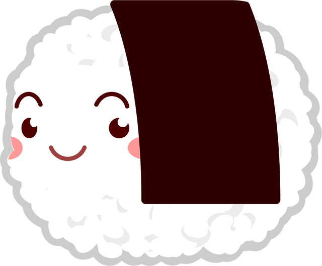 俵型おにぎりサンのイラスト