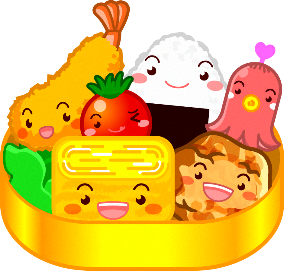 かわいいお弁当イラスト