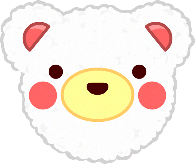 おにぎりのイラスト/クマ