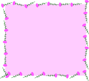 カーネーションのフレームイラスト