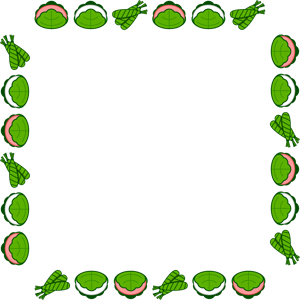 5月の和菓子のフレームイラスト