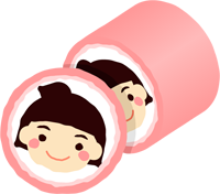 金太郎飴のイラスト