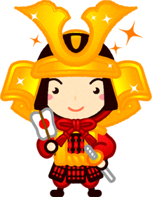 鎧を着た金太郎イラスト