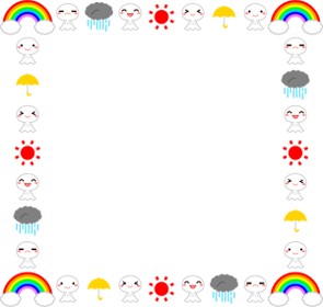 天気のフレームイラスト2